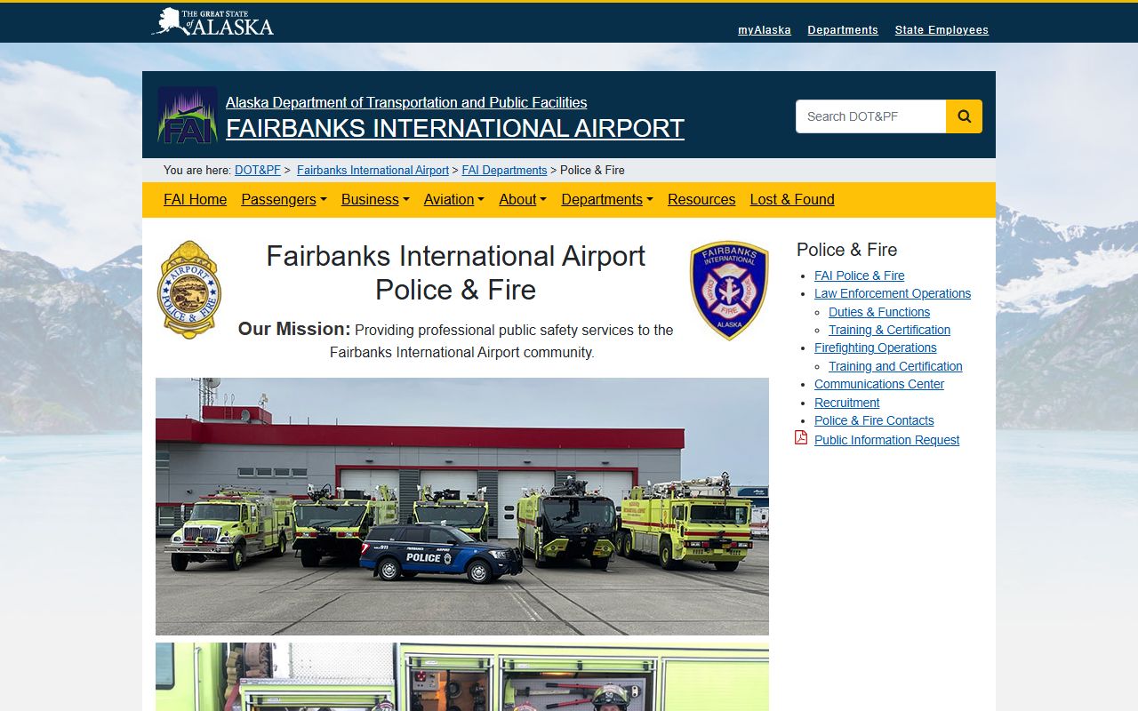 Fairbanks jail mugshots airport police records