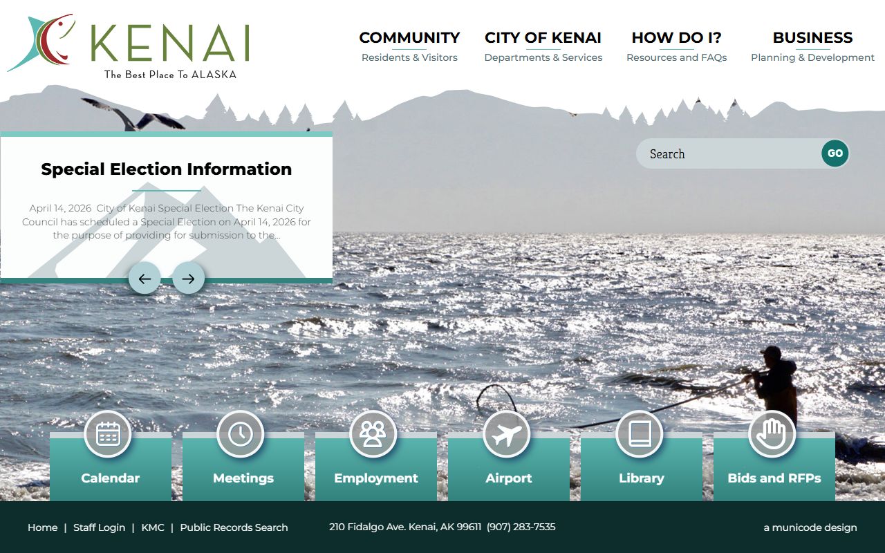 Kenai city official site for jail mugshots and police records