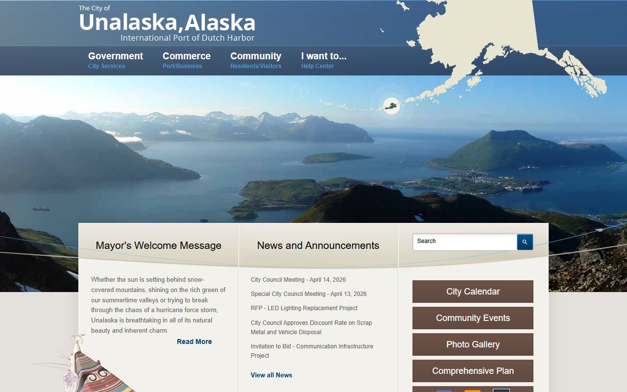 City of Unalaska official site for jail mugshots and records