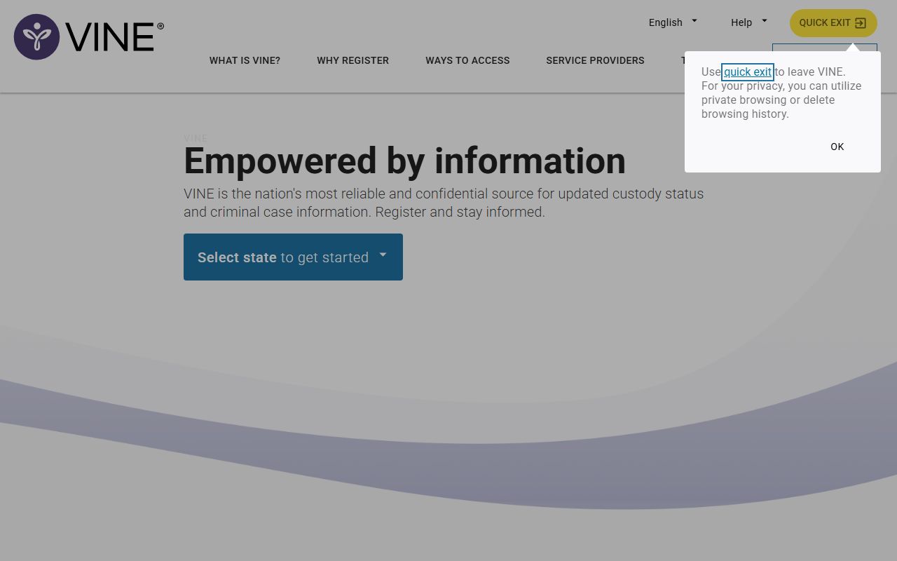 Alaska VINE inmate search for jail mugshots and custody lookup